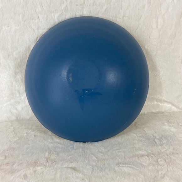 Vintage Wooden Santa & Snowman Hand Painted Dough Bowl Folk Art Rustic Crackle - Picture 3 of 8